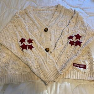Taylor Swift Folklore "The Cardigan" Cream Cable Knit MD/LG